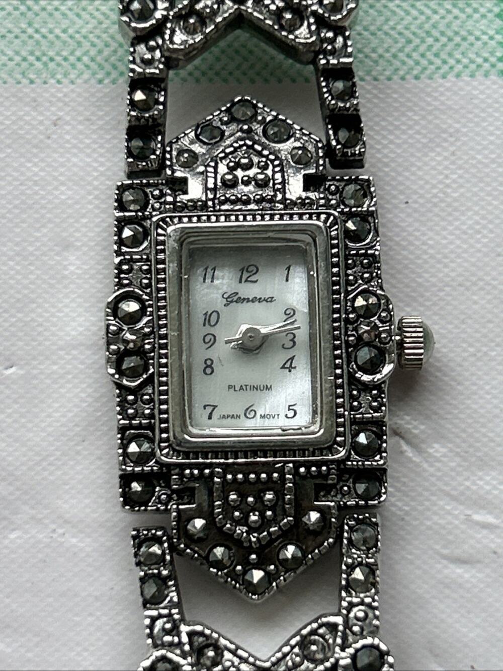 Geneva Platinum Silver Tone Women’s Quartz Watch